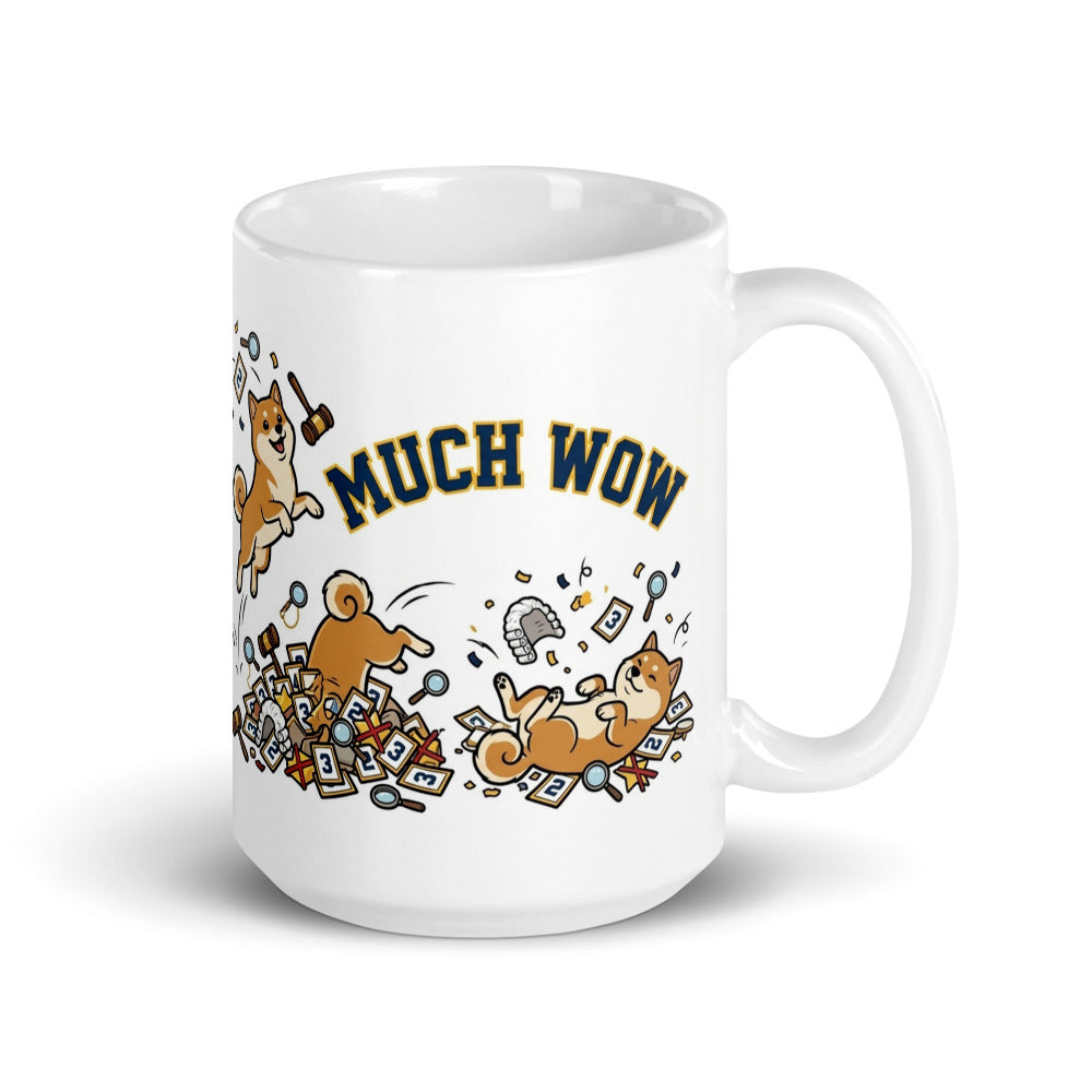 White Glossy Mug 15oz Handle On Right