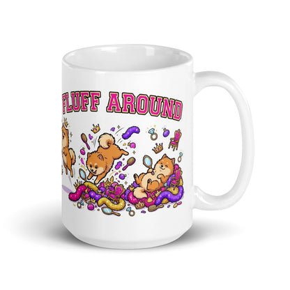 White Glossy Mug 15oz Handle On Right