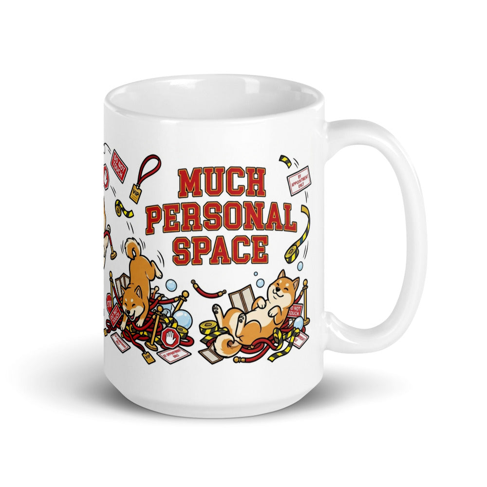 White Glossy Mug 15oz Handle On Right