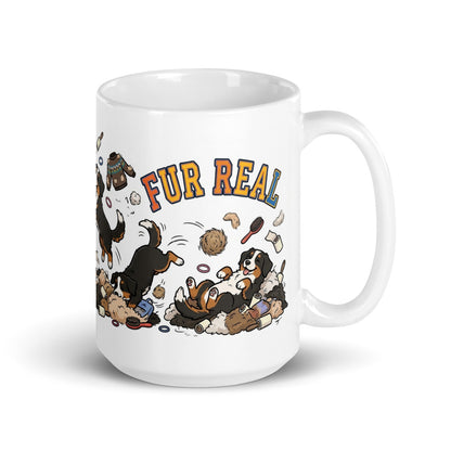 White Glossy Mug 15oz Handle On Right