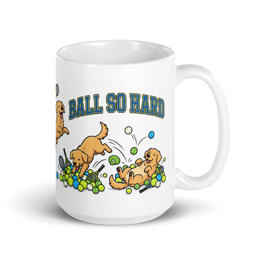 White Glossy Mug 15oz Handle On Right
