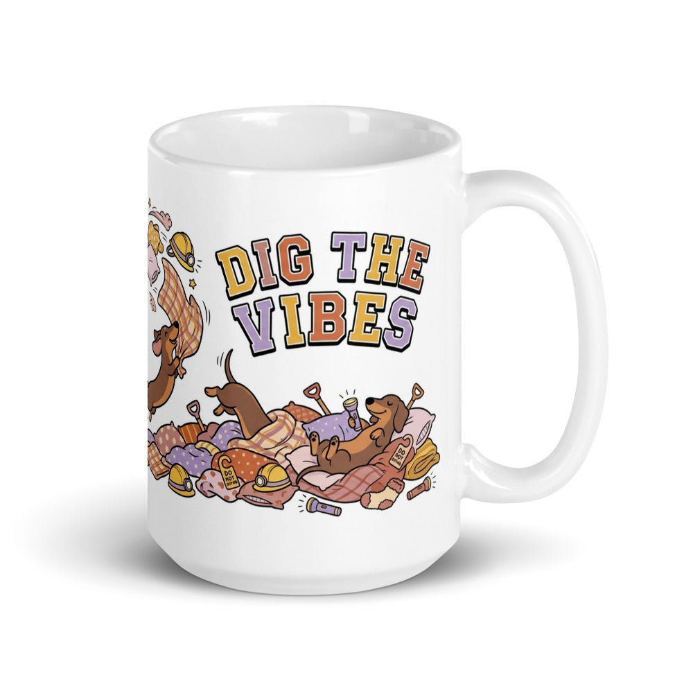 White Glossy Mug 15oz Handle On Right