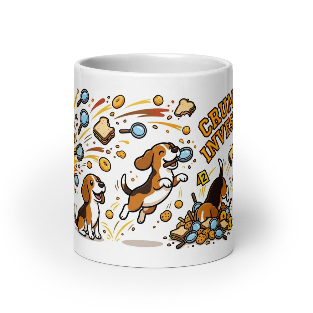 White Glossy Mug 20oz Front View