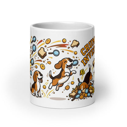 White Glossy Mug 20oz Front View