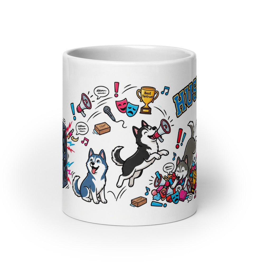 White Glossy Mug 20oz Front View