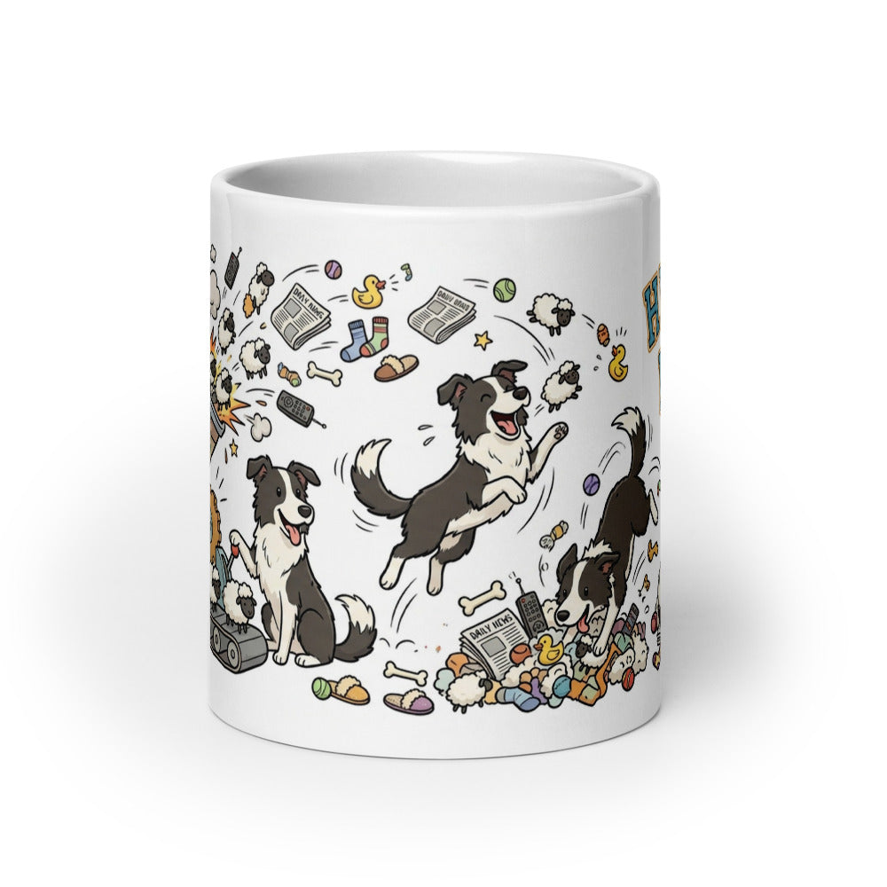 White Glossy Mug 20oz Front View