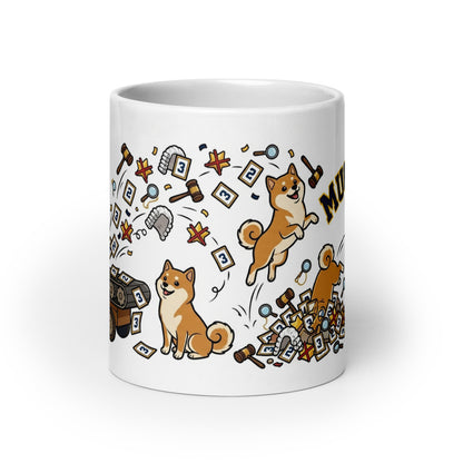White Glossy Mug 20oz Front View