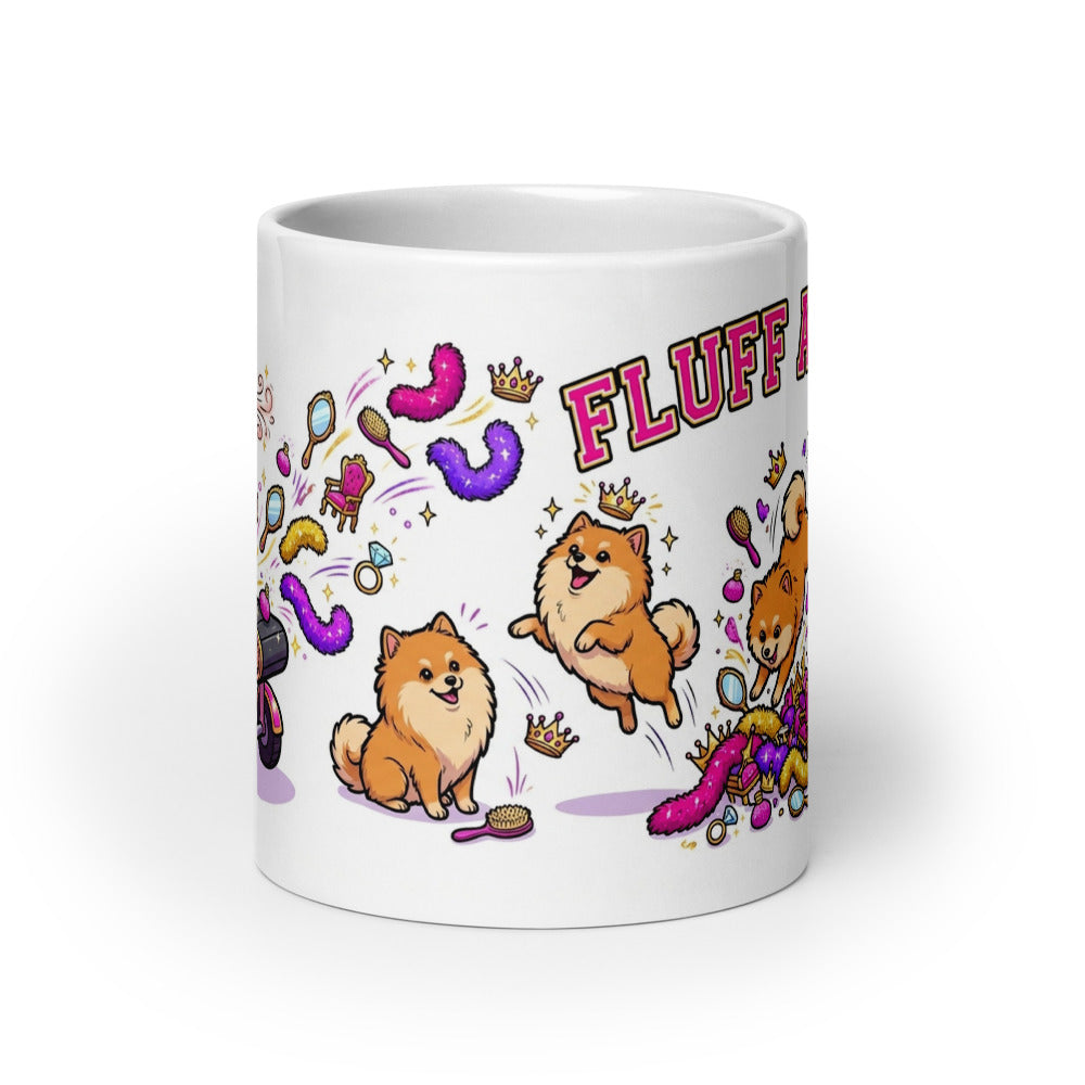 White Glossy Mug 20oz Front View