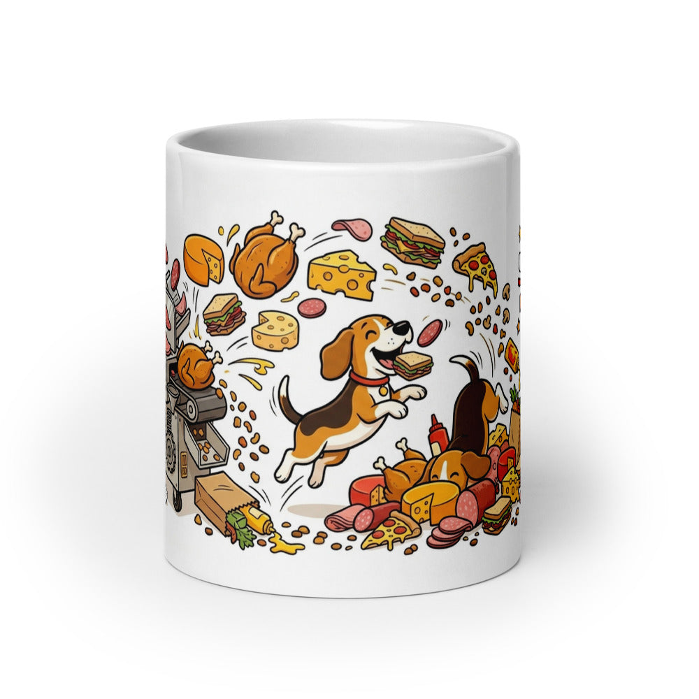 White Glossy Mug 20oz Front View