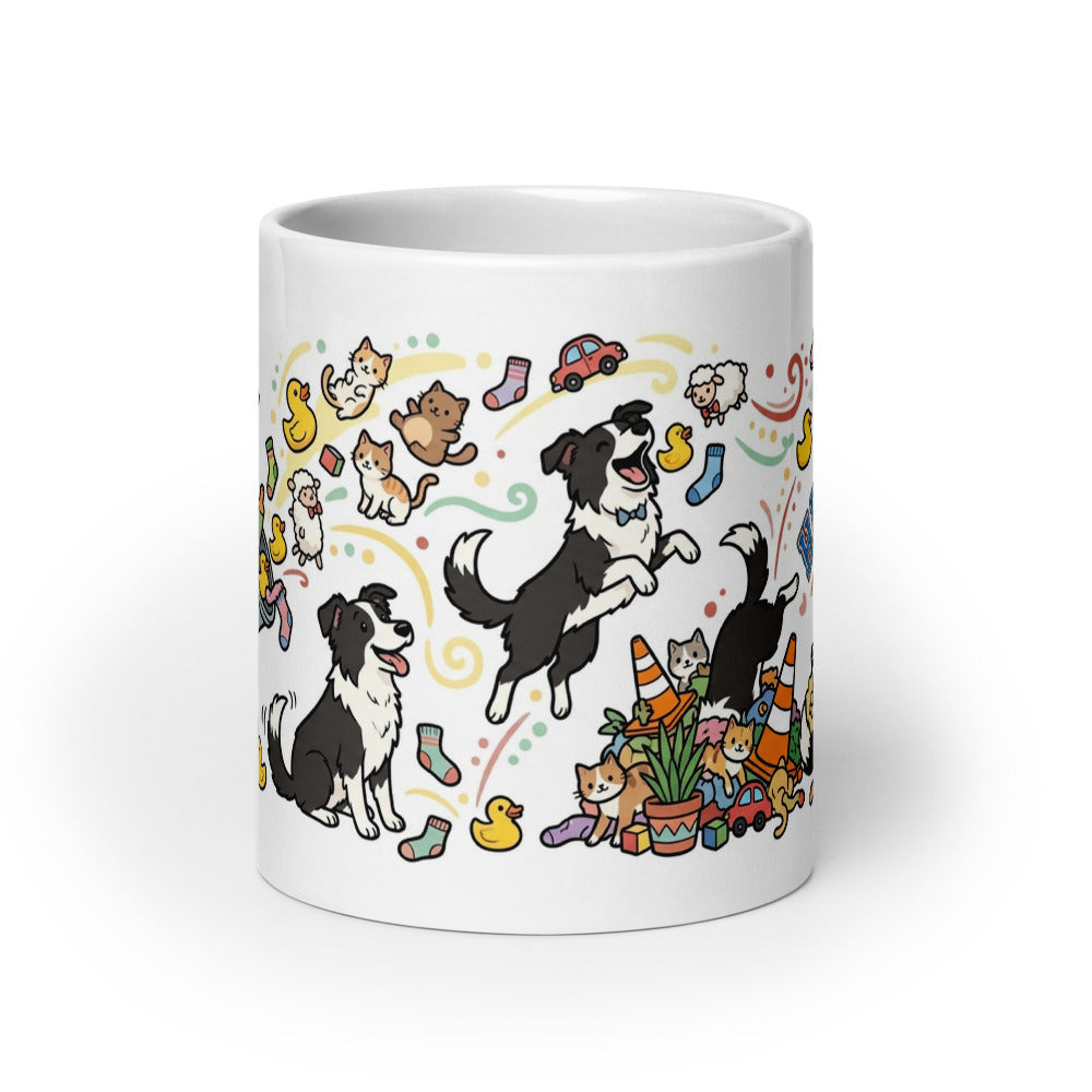 White Glossy Mug 20oz Front View
