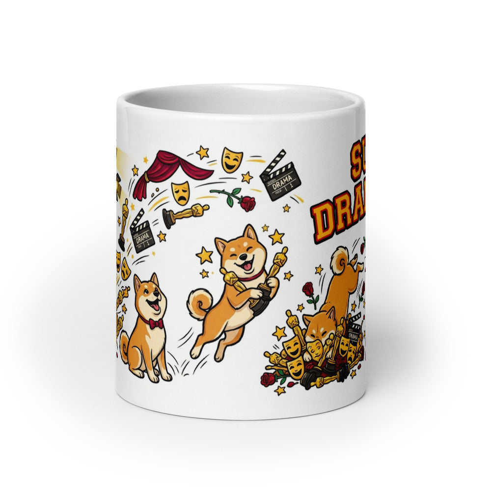 White Glossy Mug 20oz Front View