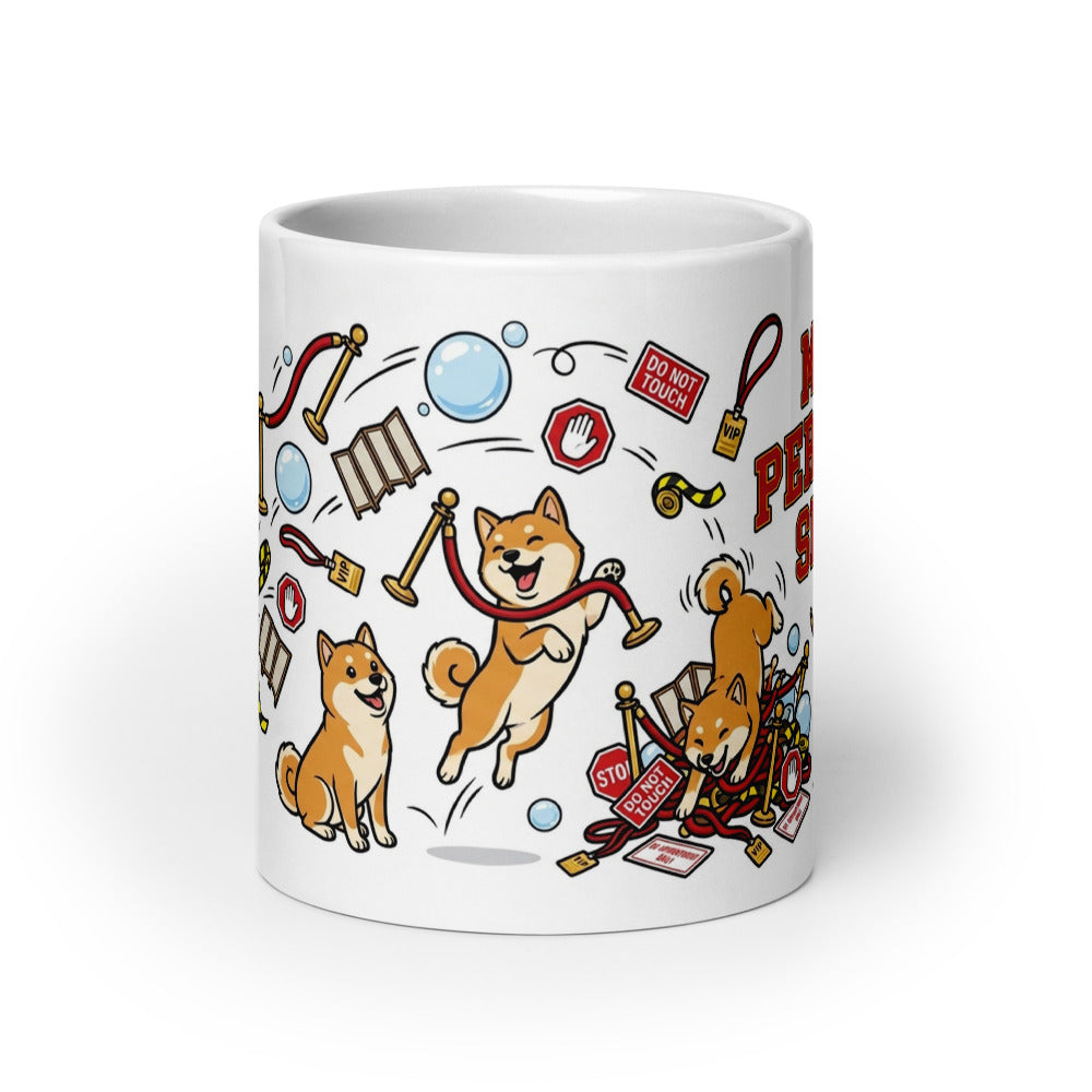 White Glossy Mug 20oz Front View