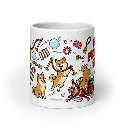 White Glossy Mug 20oz Front View