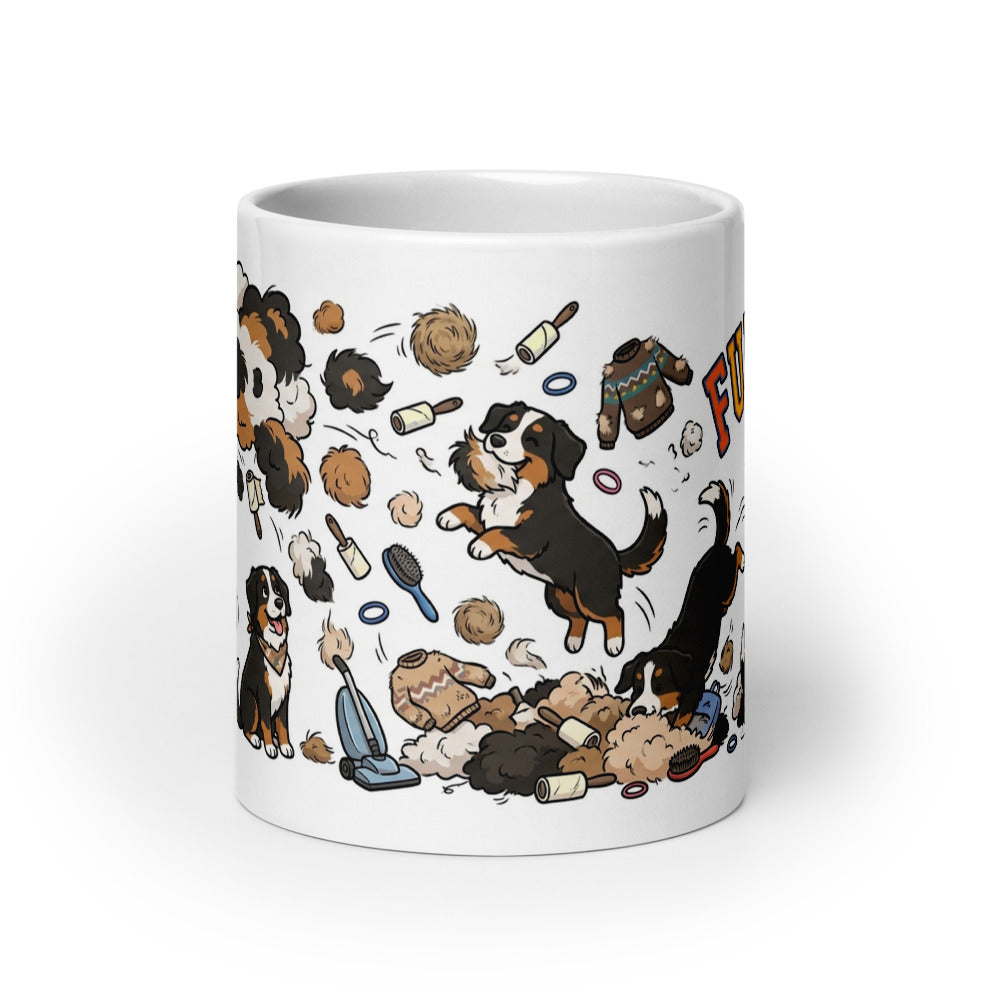 White Glossy Mug 20oz Front View