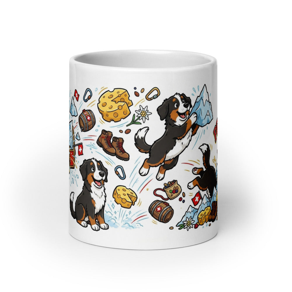 White Glossy Mug 20oz Front View