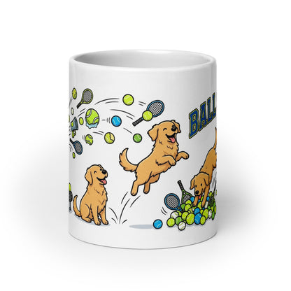 White Glossy Mug 20oz Front View