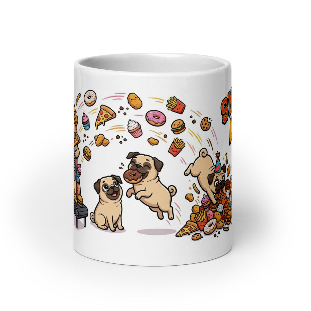 White Glossy Mug 20oz Front View