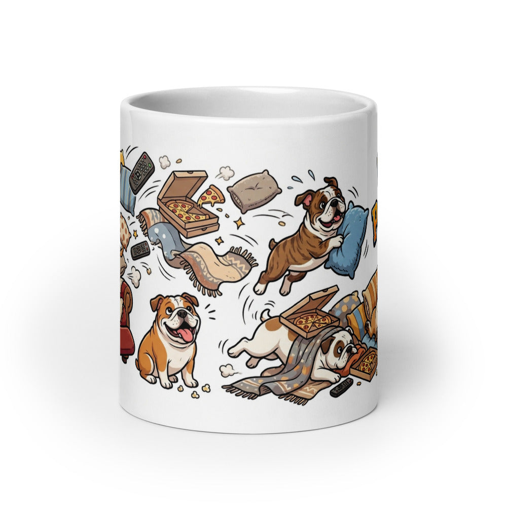 White Glossy Mug 20oz Front View