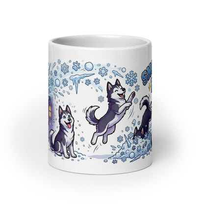 White Glossy Mug 20oz Front View