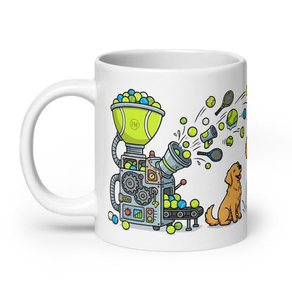 White Glossy Mug 20oz Handle On Left