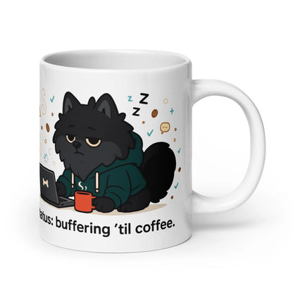 Pomeranian – Status: Buffering ’Til Coffee