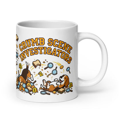 White Glossy Mug 20oz Handle On Right