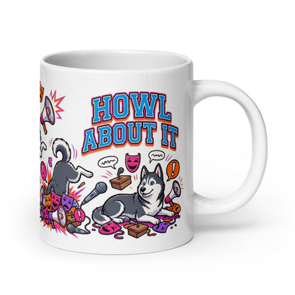 White Glossy Mug 20oz Handle On Right