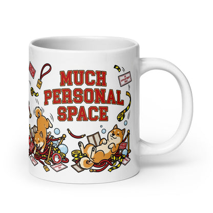 White Glossy Mug 20oz Handle On Right