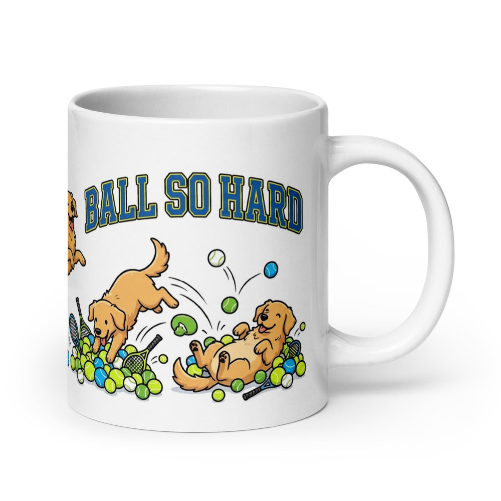 White Glossy Mug 20oz Handle On Right
